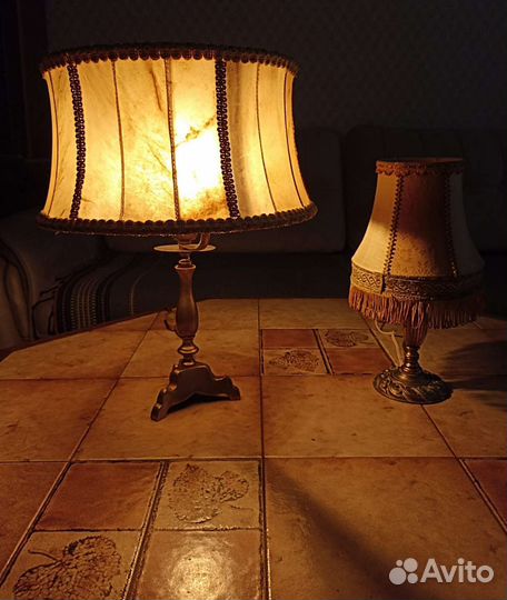 Антикварные лампы настольные