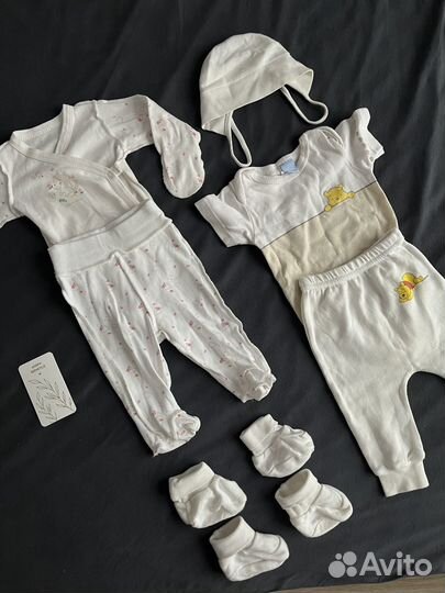 Костюмчики/блжи/штаны для малышки 56 р-р