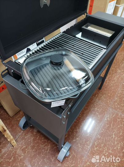 Сковорода-гриль чугунная