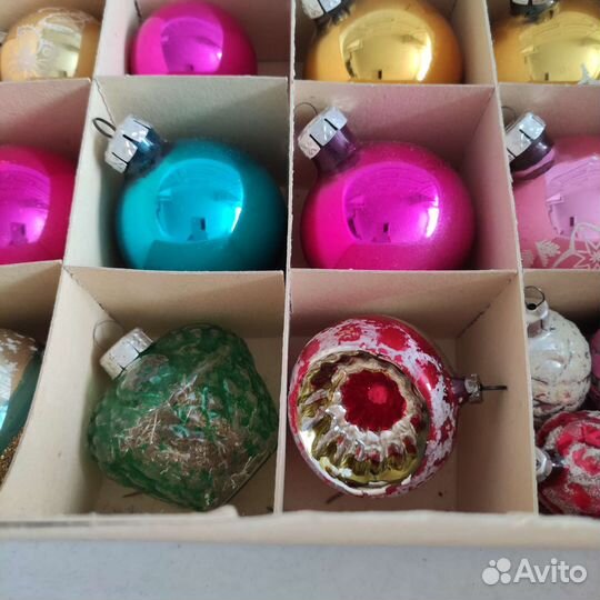 Набор ёлочных игрушек ГДР