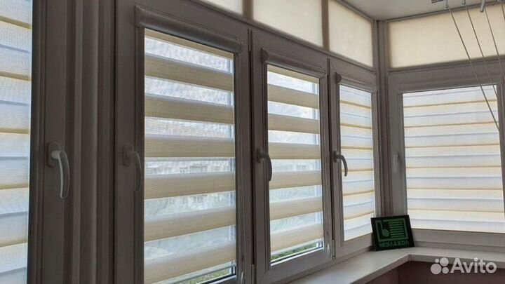 Рулонные шторы день ночь зебра N857K-J68957