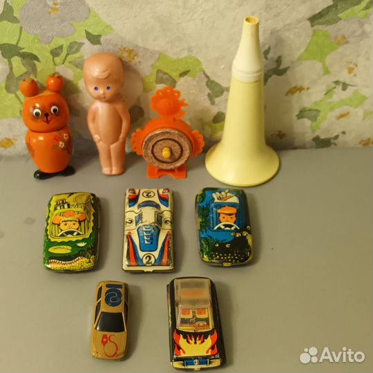 Игрушки СССР Часики, Пупс, Машинки, Дудка