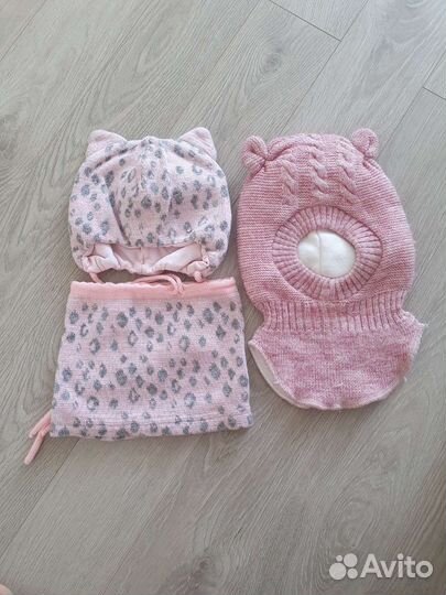 Шапка шлем для девочки