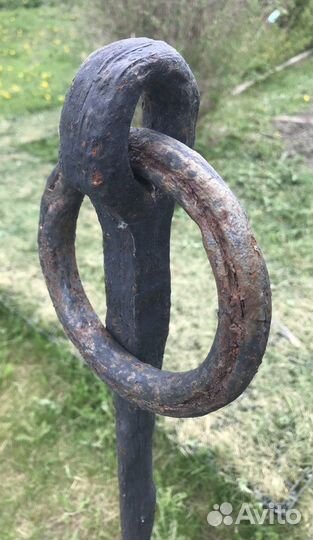 Якорь пятилучевой морской Чугун Редкость Старина
