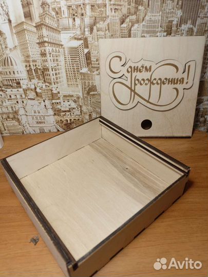Сувенирная коробкка, подарочная коробка из дерева
