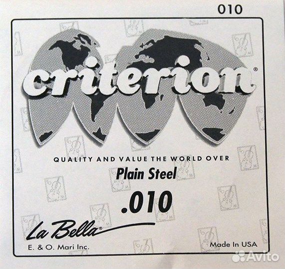La Bella CPS010 отдельная первая струна 0.010