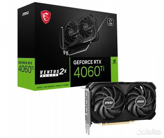 Видеокарта MSI nvidia RTX 4060 Ti ventus (RTX 4060