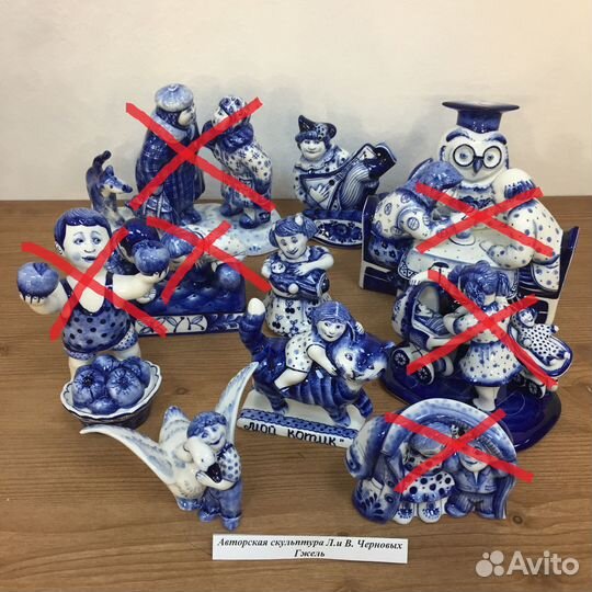 Гжель коллекционная авт. Черновы