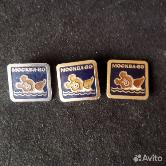 Значок олимпийский мишка