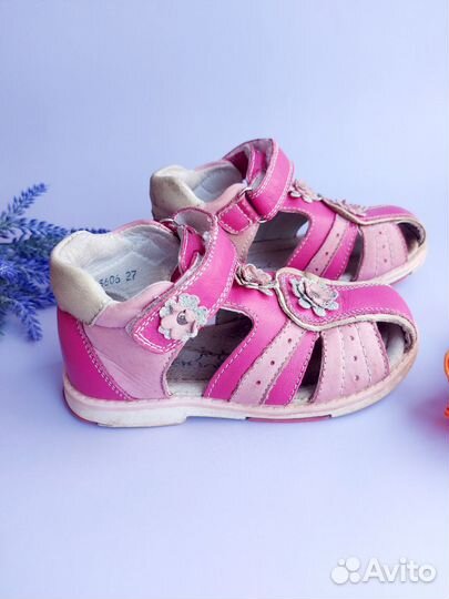 Детская обувь для девочек сандалии 27