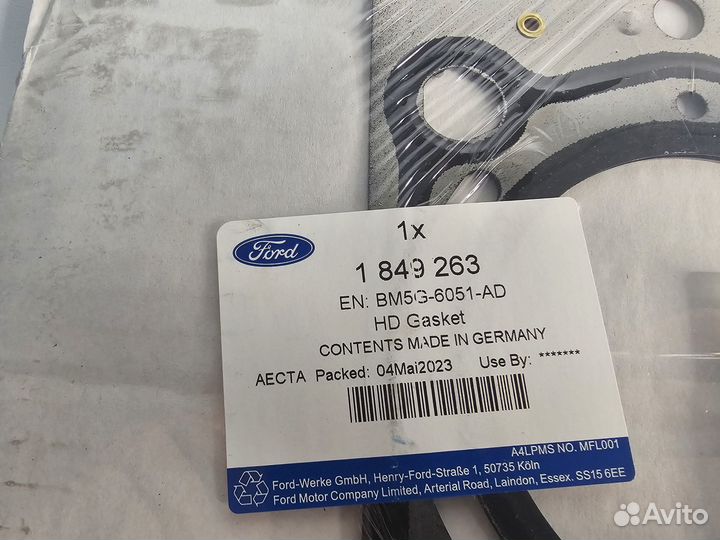 Прокладка гбц 1.6 EcoBoost 1849263