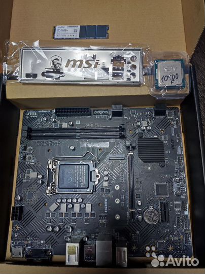 На core i5 10400F (без видеокарты)