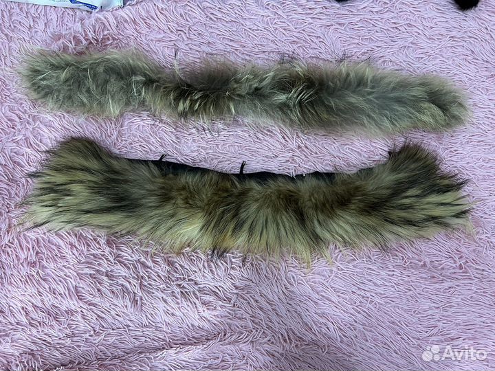 Меховой воротник енот