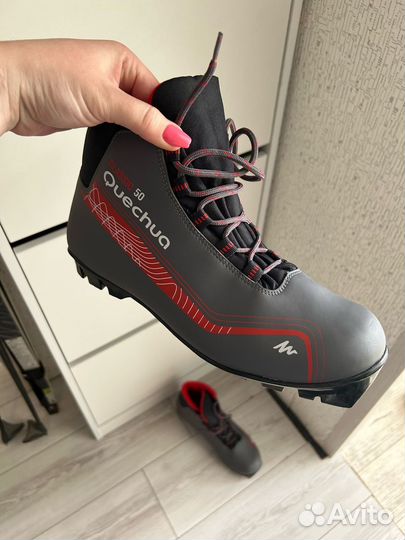 Лыжи беговые и ботинки