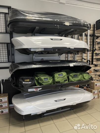 Автобокс Турино LUX-410 серый мат. 175 см