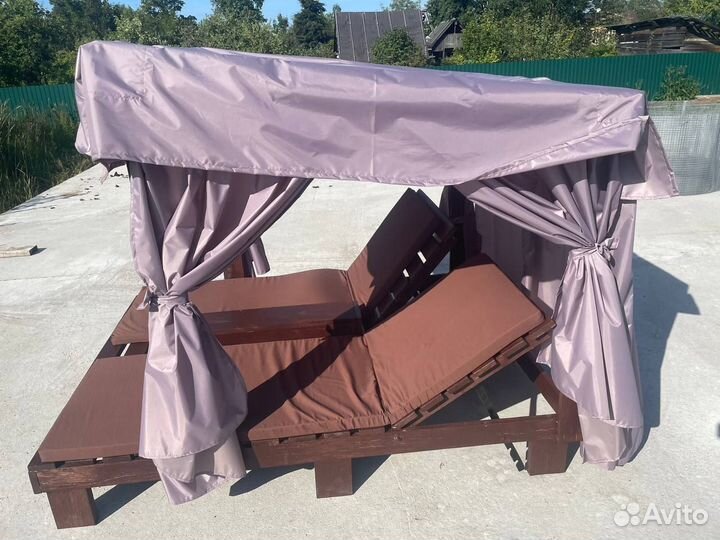 Шезлонг парный
