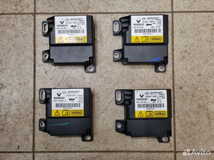 Блок управления подушек безопасности рено Логан