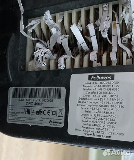 Шредер fellowes 60cs 46061. Уничтожитель бумаг