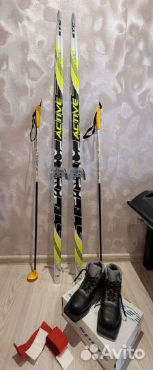 Лыжи беговые с ботинками