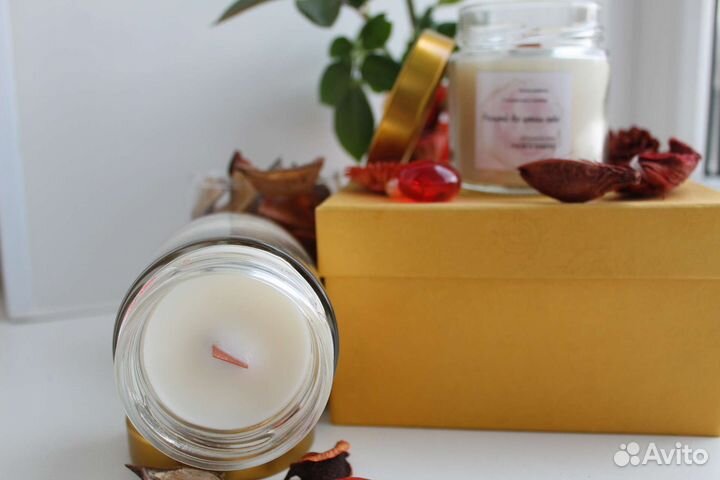 Ароматическая свеча ручной работы