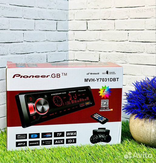 Магнитола pioneer 1din с bluetooth