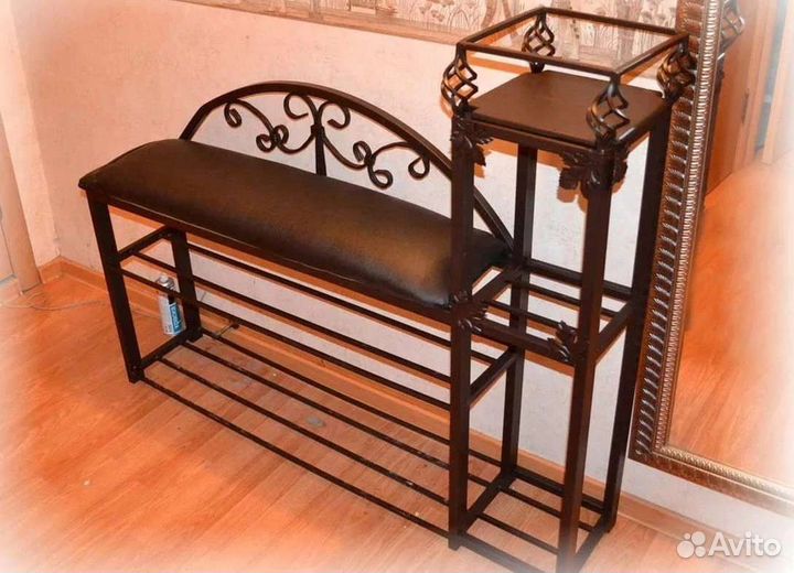 Кованая банкетка № 40