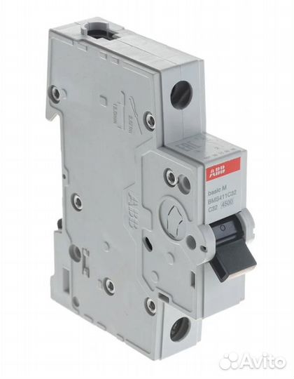 Выключатель автоматический модульный 1п C 32А 4.5кА Basic M BMS411C32 ABB 2CDS641041R0324