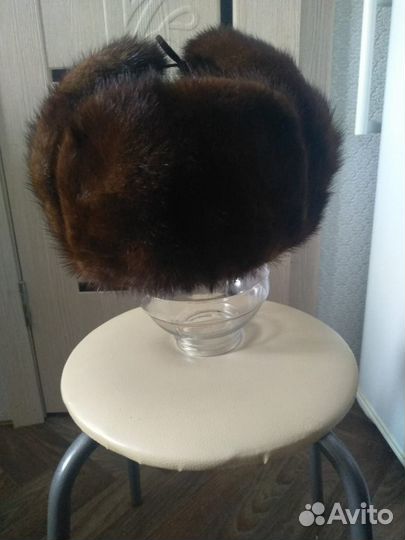 Норковая шапка мужская