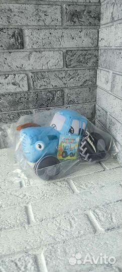 Мягкая музыкальная игрушка Синий трактор