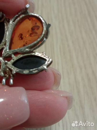 Брошь серебро