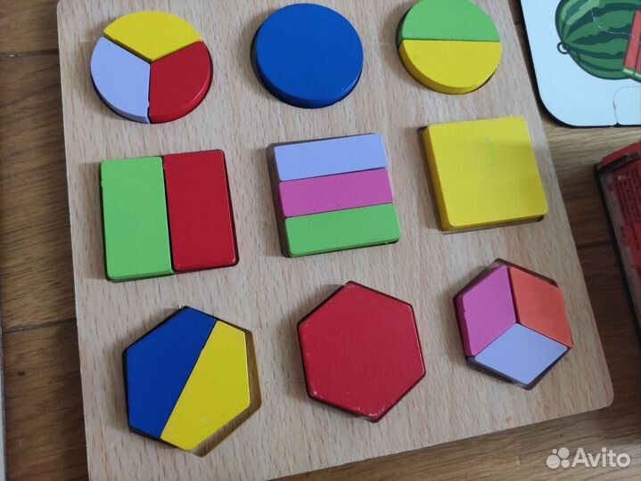 Деревянные пазлы, развивающие игрушки