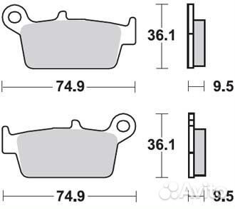 Тормозные колодки TRW MCB575SI