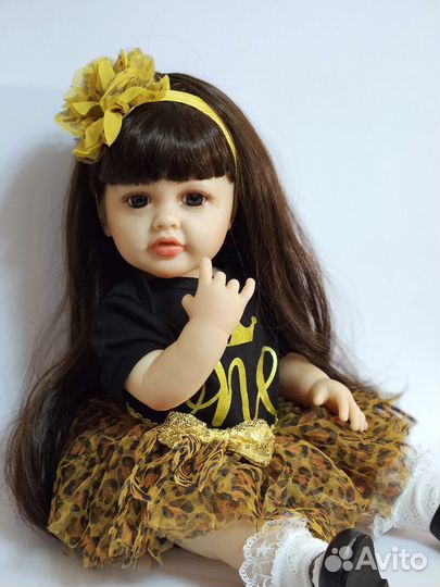 Кукла Реборн силиконовая 55см