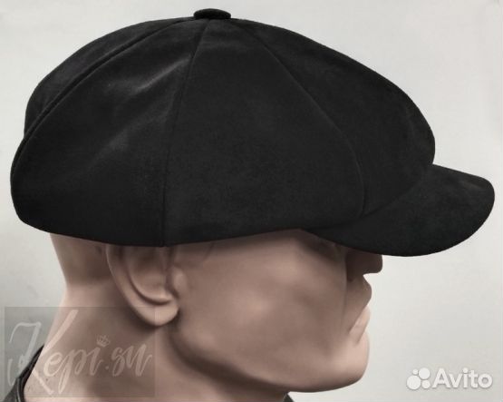 Кепка кожаная Асача, восьмиклинка шапка мужская