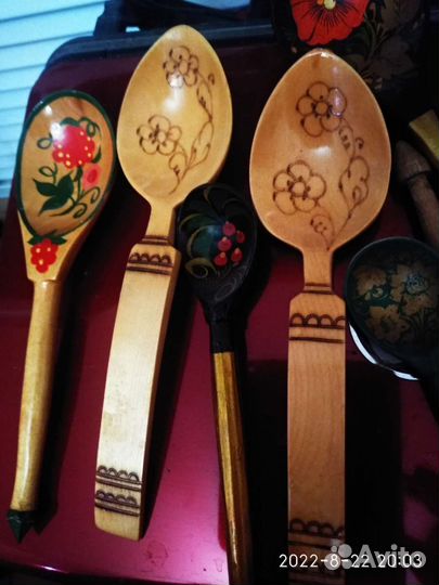 Ложка деревянная сувенирная