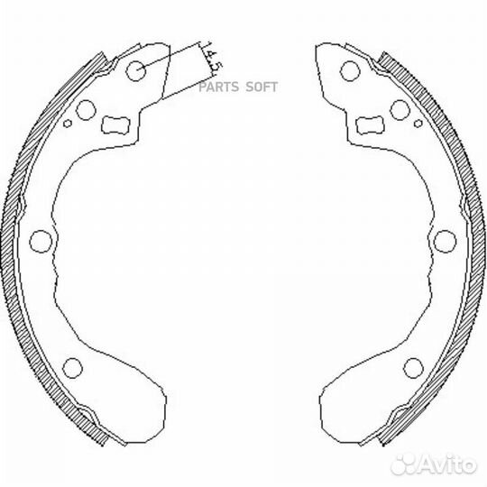 Road house 406001 Колодки торм. бараб. Kia Sephia