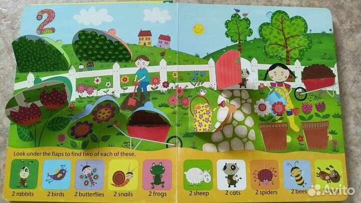 Книга Counting book, на английском, lift-the-flap