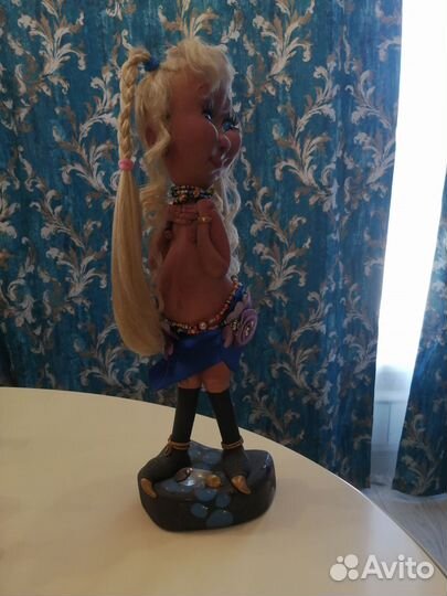 Кукла, скульптура из дерево, полимеры