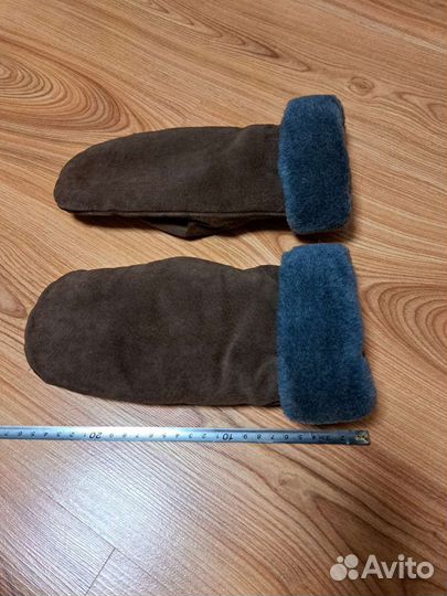 Варежки мужские замшевые