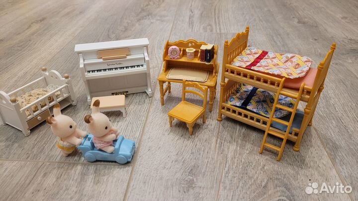 Sylvanian Families дом, мебель, куклы