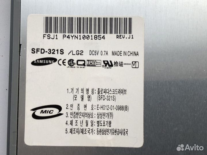 Дисковод samsung SFD-321S для Compaq