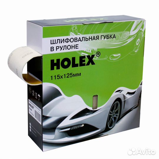 Губка шлифовальная в рулоне Р 500 115х125мм (1шт) holex