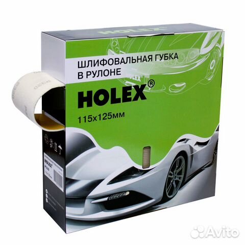 Губка шлифовальная в рулоне Р 500 115х125мм (1шт) holex