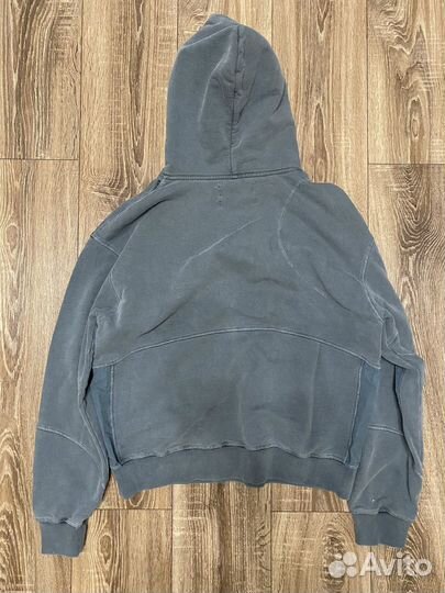 C2H4 Cold-Dye Panelled Hoodie