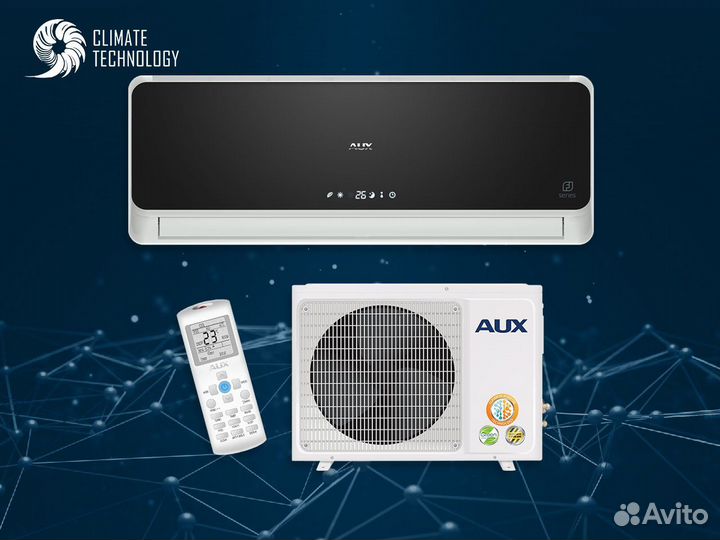 Кондиционер AUX FJ Black с установкой
