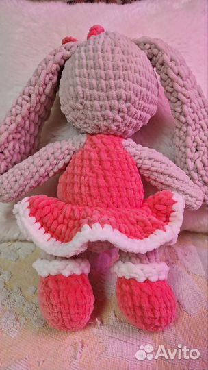 Мягкая игрушка заяц ручной работы