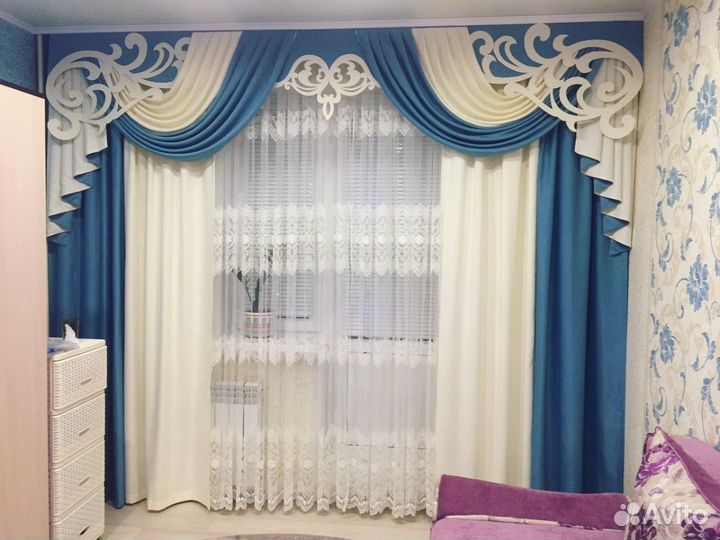 Ламбрекен+портьеры+тюль
