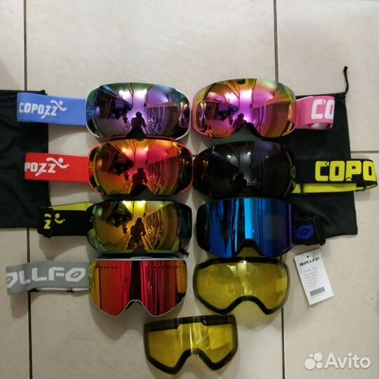 Горнолыжная маска. На магнитах. Полный комплект