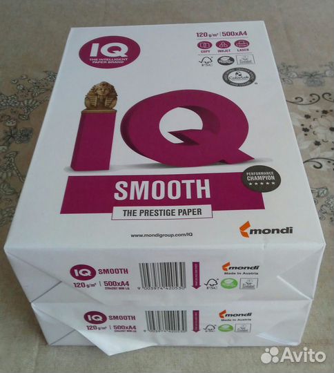 IQ Smooth, A4, 120 г/м2 - 500 листов