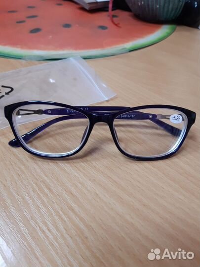 Очки с диоптриями минус 4 58-60 мм новые